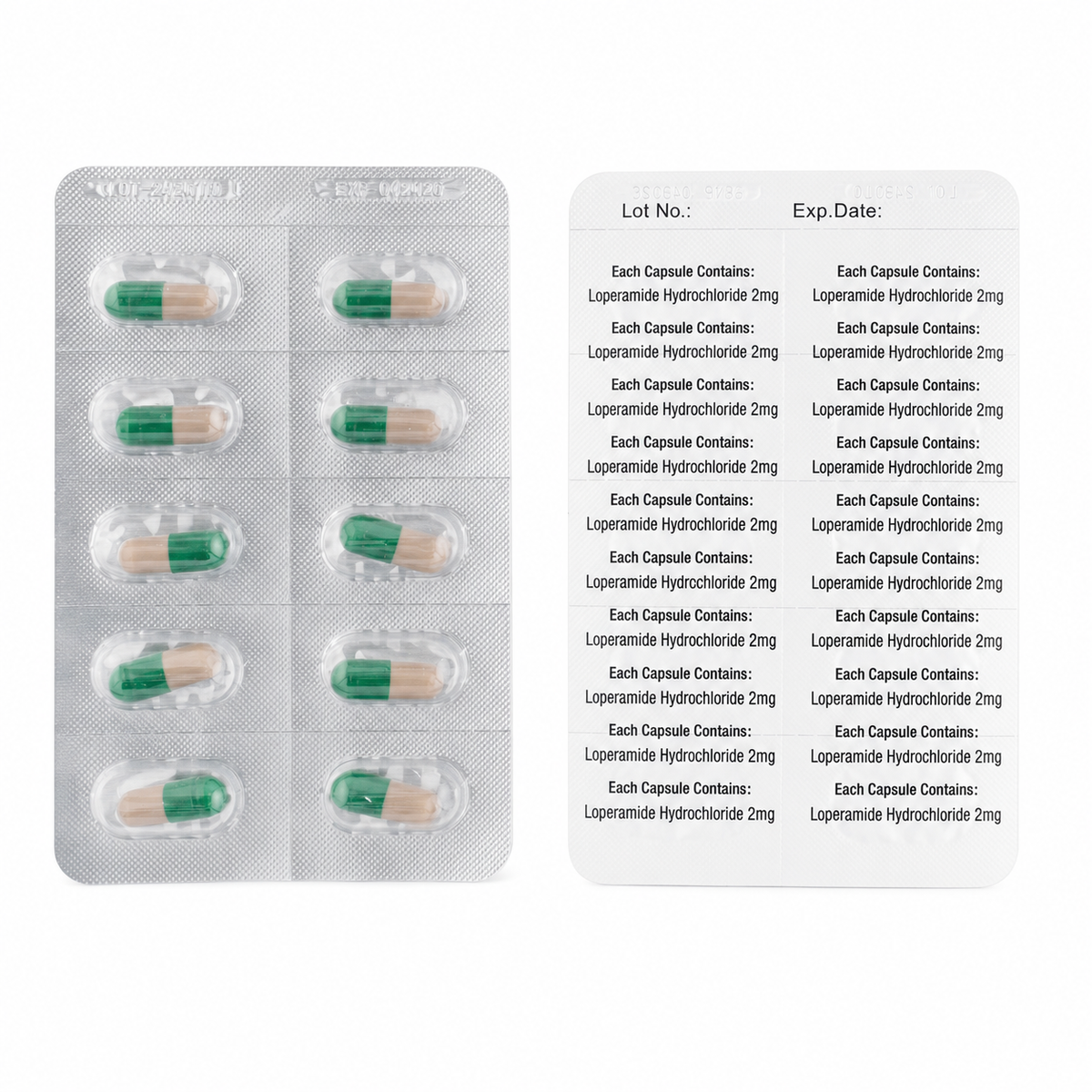 Loperamide Hydrochloride Capsules 2mg 鹽酸洛派丁胺