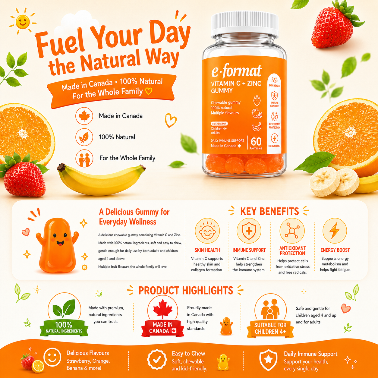 VITAMIN C + ZINC GUMMY