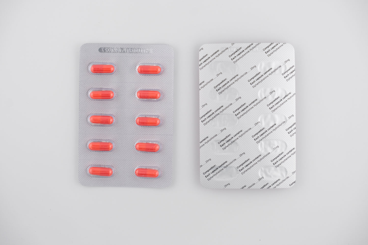 Diphenhydramine Hydrochloride Caps 25mg