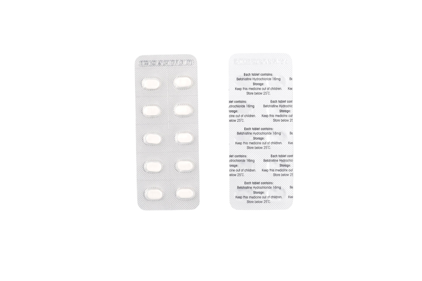 鹽酸倍地司汀錠 Betahistine Hydrochloride 16mg